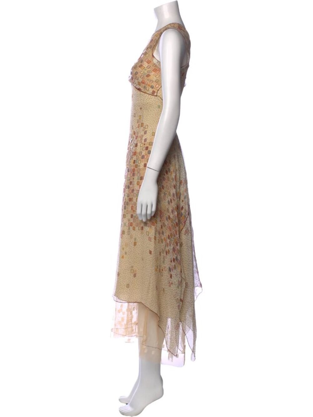 Silk Rozae Nichols Pattern Dress - Picture 3 of 10